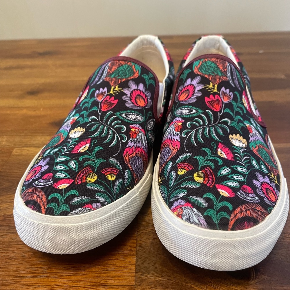 Inkkas Multicolor Floral Slip-On Sneakers